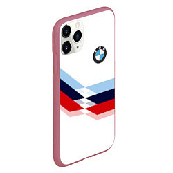 Чехол iPhone 11 Pro матовый BMW БМВ WHITE, цвет: 3D-малиновый — фото 2