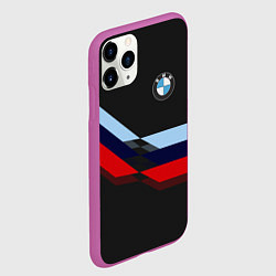 Чехол iPhone 11 Pro матовый Бмв Bmw Black, цвет: 3D-фиолетовый — фото 2
