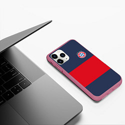 Чехол iPhone 11 Pro матовый Bayern Munchen - Red-Blue FCB 2022 NEW, цвет: 3D-малиновый — фото 2