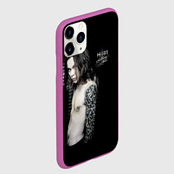 Чехол iPhone 11 Pro матовый HIM: Soliday man, цвет: 3D-фиолетовый — фото 2