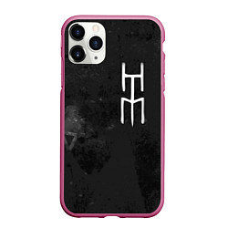 Чехол iPhone 11 Pro матовый HIM, цвет: 3D-малиновый