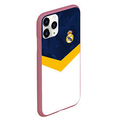 Чехол iPhone 11 Pro матовый Real Madrid FC: Sport, цвет: 3D-малиновый — фото 2