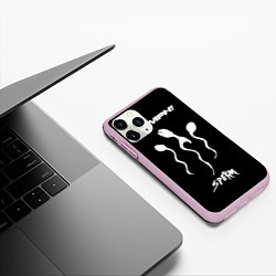 Чехол iPhone 11 Pro матовый OOMPH! Sperm, цвет: 3D-розовый — фото 2