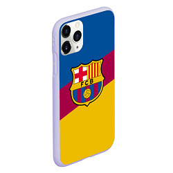Чехол iPhone 11 Pro матовый FC Barcelona 2018 Colors, цвет: 3D-светло-сиреневый — фото 2