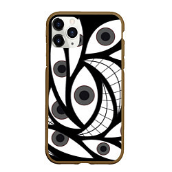 Чехол iPhone 11 Pro матовый Alchemist Eyes, цвет: 3D-коричневый