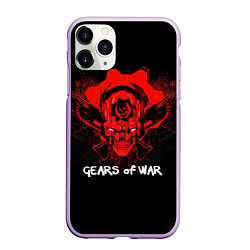 Чехол iPhone 11 Pro матовый Gears of War: Red Skull, цвет: 3D-сиреневый