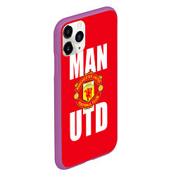 Чехол iPhone 11 Pro матовый Man Utd, цвет: 3D-фиолетовый — фото 2