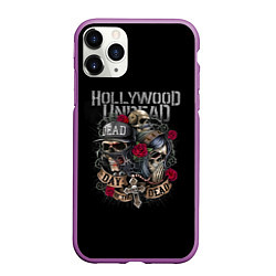 Чехол iPhone 11 Pro матовый Day of the Dead, HU, цвет: 3D-фиолетовый