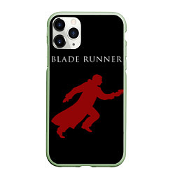 Чехол iPhone 11 Pro матовый Blade Runner, цвет: 3D-салатовый