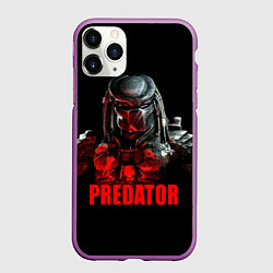 Чехол iPhone 11 Pro матовый Iron Predator, цвет: 3D-фиолетовый