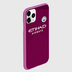 Чехол iPhone 11 Pro матовый Man City FC: Away 17/18, цвет: 3D-фиолетовый — фото 2
