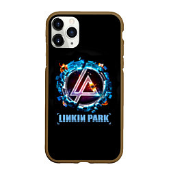 Чехол iPhone 11 Pro матовый Linkin Park: Engine, цвет: 3D-коричневый