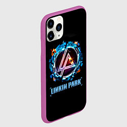 Чехол iPhone 11 Pro матовый Linkin Park: Engine, цвет: 3D-фиолетовый — фото 2