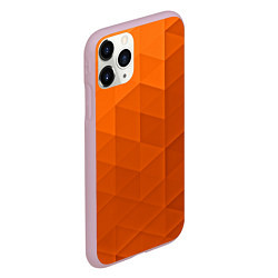 Чехол iPhone 11 Pro матовый Orange abstraction, цвет: 3D-розовый — фото 2