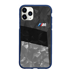 Чехол iPhone 11 Pro матовый BMW: Black Design, цвет: 3D-тёмно-синий