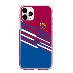 Чехол iPhone 11 Pro матовый Barcelona FC: Sport Line 2018, цвет: 3D-розовый