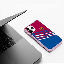 Чехол iPhone 11 Pro матовый Barcelona FC: Sport Line 2018, цвет: 3D-розовый — фото 2