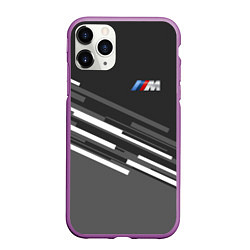 Чехол iPhone 11 Pro матовый BMW: Sport Line, цвет: 3D-фиолетовый