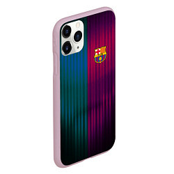 Чехол iPhone 11 Pro матовый Barcelona FC: Abstract 2018, цвет: 3D-розовый — фото 2