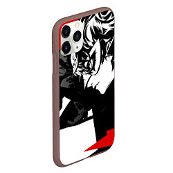 Чехол iPhone 11 Pro матовый Persona 5, цвет: 3D-коричневый — фото 2