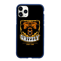 Чехол iPhone 11 Pro матовый GTIZZLY(sport team), цвет: 3D-тёмно-синий