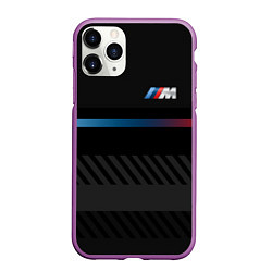 Чехол iPhone 11 Pro матовый BMW: Brand Lines, цвет: 3D-фиолетовый