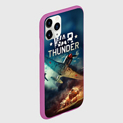 Чехол iPhone 11 Pro матовый Гром войны, цвет: 3D-фиолетовый — фото 2