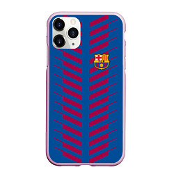 Чехол iPhone 11 Pro матовый FC Barcelona: Creative, цвет: 3D-розовый