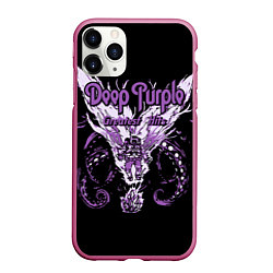 Чехол iPhone 11 Pro матовый Deep Purple: Greatest Hits, цвет: 3D-малиновый