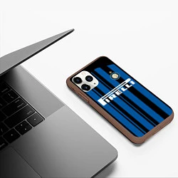 Чехол iPhone 11 Pro матовый Inter FC: Home 17/18, цвет: 3D-коричневый — фото 2