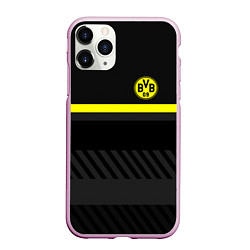 Чехол iPhone 11 Pro матовый FC Borussia 2018 Original #3, цвет: 3D-розовый