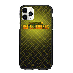 Чехол iPhone 11 Pro матовый PUBG: Lines Bright, цвет: 3D-черный