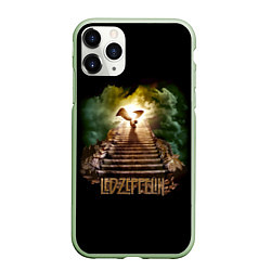 Чехол iPhone 11 Pro матовый Led Zeppelin: Way to Heaven, цвет: 3D-салатовый