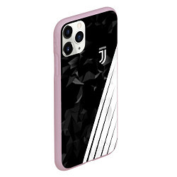 Чехол iPhone 11 Pro матовый FC Juventus: Abstract, цвет: 3D-розовый — фото 2