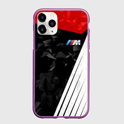 Чехол iPhone 11 Pro матовый BMW M: Poly Sport, цвет: 3D-фиолетовый