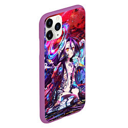 Чехол iPhone 11 Pro матовый No Game No Life Zero, цвет: 3D-фиолетовый — фото 2