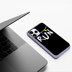 Чехол iPhone 11 Pro матовый Stranger Things RUN, цвет: 3D-светло-сиреневый — фото 2