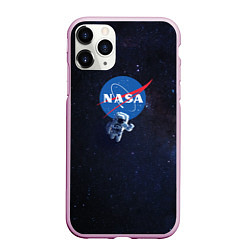 Чехол iPhone 11 Pro матовый NASA: Hello World, цвет: 3D-розовый