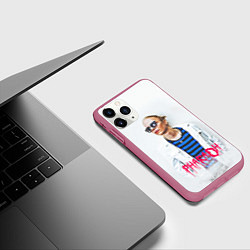 Чехол iPhone 11 Pro матовый Pharaoh: White side, цвет: 3D-малиновый — фото 2