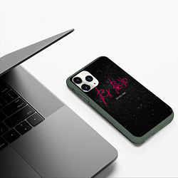 Чехол iPhone 11 Pro матовый Pink Phloyd: Lonely star, цвет: 3D-темно-зеленый — фото 2