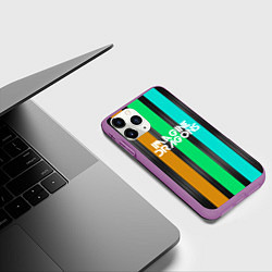 Чехол iPhone 11 Pro матовый Imagine Dragons: Evolve Lines, цвет: 3D-фиолетовый — фото 2