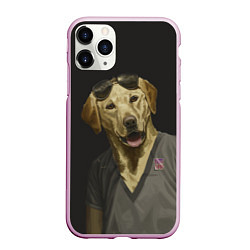 Чехол iPhone 11 Pro матовый Mr Peanutbutter, цвет: 3D-розовый