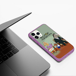 Чехол iPhone 11 Pro матовый BoJack Horseman, цвет: 3D-фиолетовый — фото 2