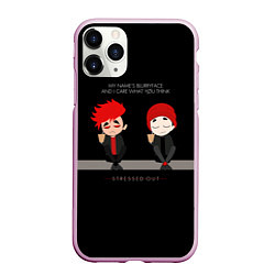 Чехол iPhone 11 Pro матовый 21 Pilots: Stressed Out, цвет: 3D-розовый