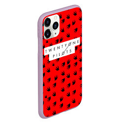 Чехол iPhone 11 Pro матовый 21 Pilots: Red Style, цвет: 3D-сиреневый — фото 2