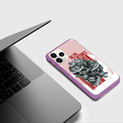 Чехол iPhone 11 Pro матовый The Evil Within 2, цвет: 3D-фиолетовый — фото 2
