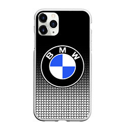 Чехол iPhone 11 Pro матовый BMW 2018 Black and White IV, цвет: 3D-белый