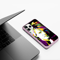 Чехол iPhone 11 Pro матовый Jon Bon Jovi Art, цвет: 3D-розовый — фото 2