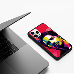 Чехол iPhone 11 Pro матовый Chris Cornell Art, цвет: 3D-черный — фото 2