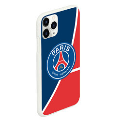 Чехол iPhone 11 Pro матовый FC PSG: France, цвет: 3D-белый — фото 2